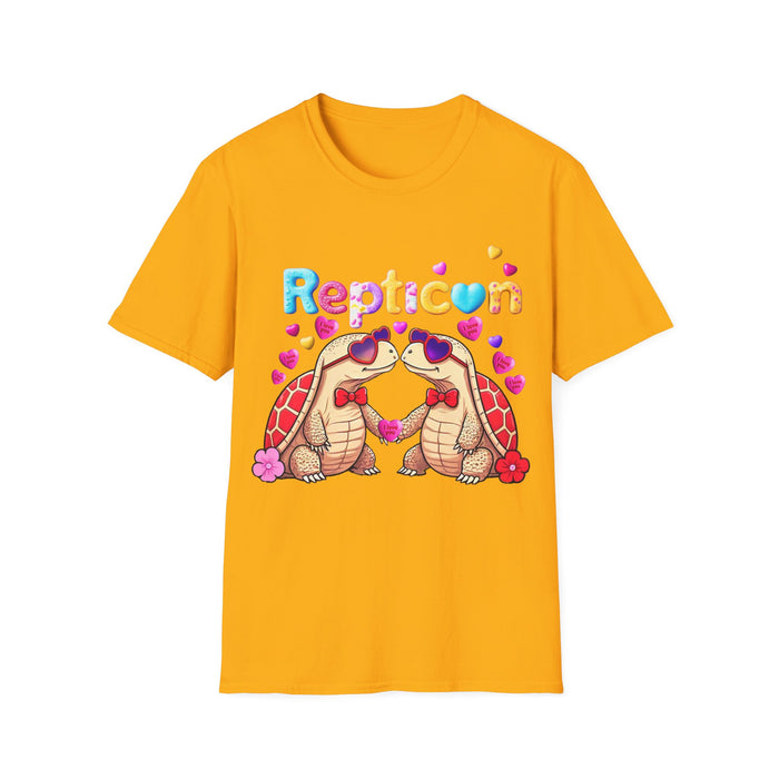 Repticon Unisex Softstyle T-Shirt w/ Valentine Tortoises