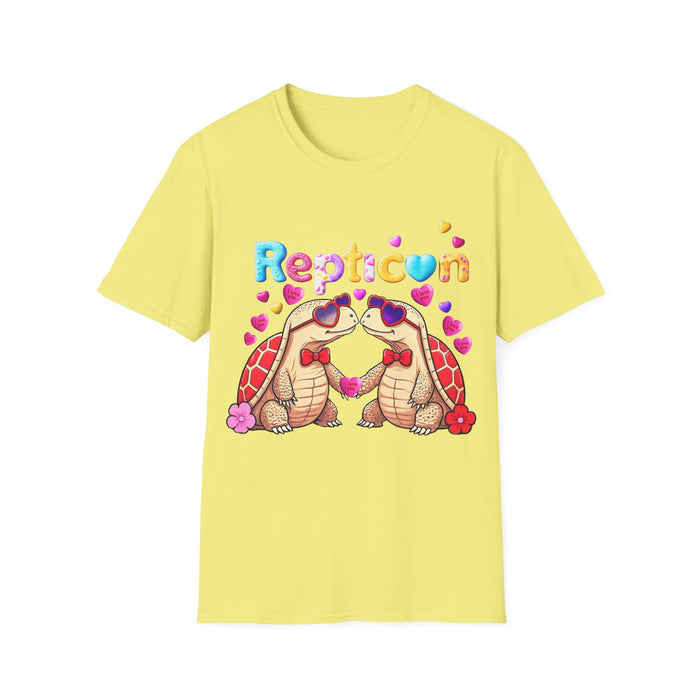 Repticon Unisex Softstyle T-Shirt w/ Valentine Tortoises