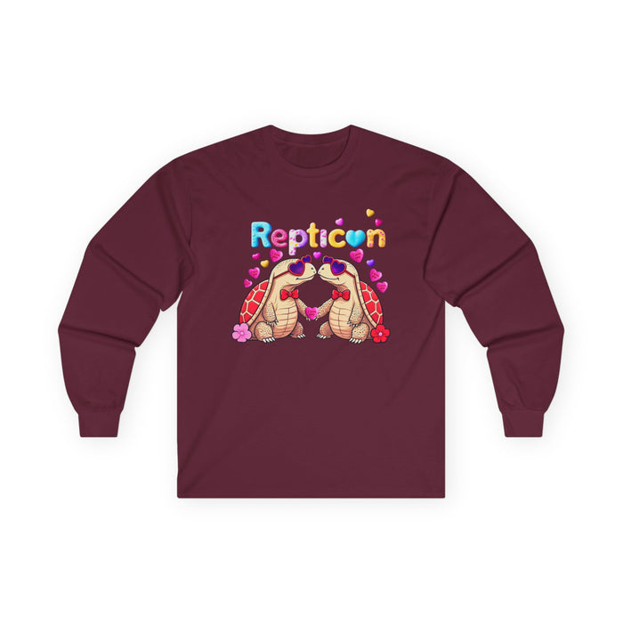 Repticon Unisex Ultra Cotton Long Sleeve Tee w/ Valentine Tortoises