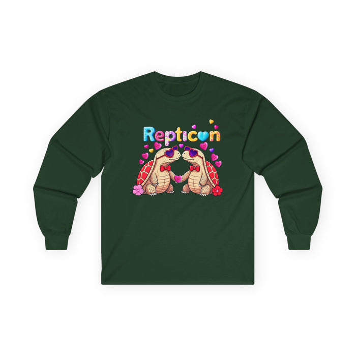 Repticon Unisex Ultra Cotton Long Sleeve Tee w/ Valentine Tortoises
