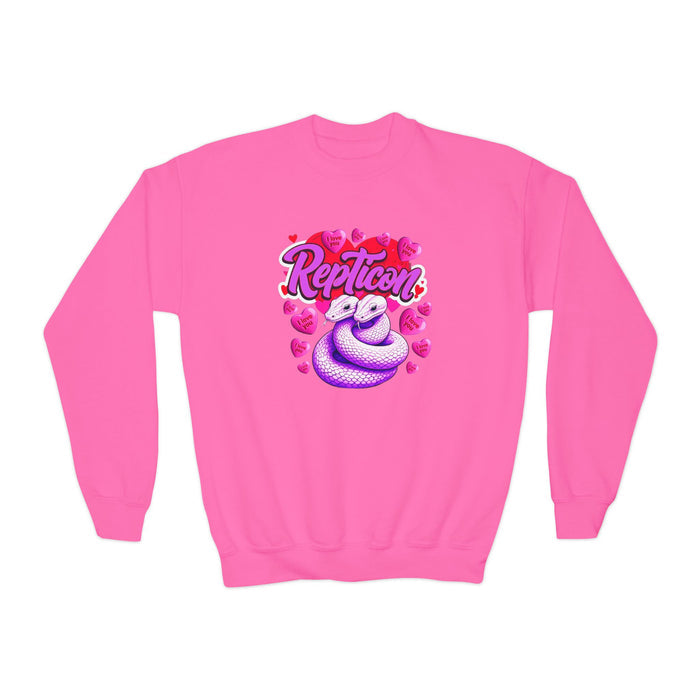 Repticon Youth Crewneck Sweatshirt w/ Valentine Snakes