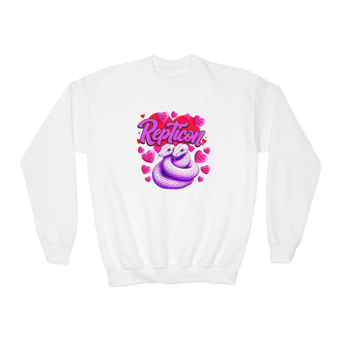 Repticon Youth Crewneck Sweatshirt w/ Valentine Snakes