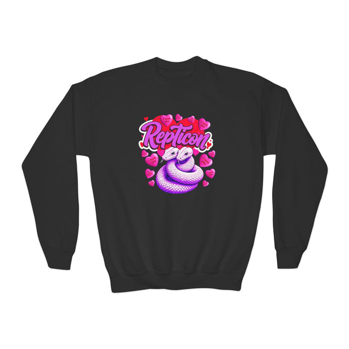 Repticon Youth Crewneck Sweatshirt w/ Valentine Snakes