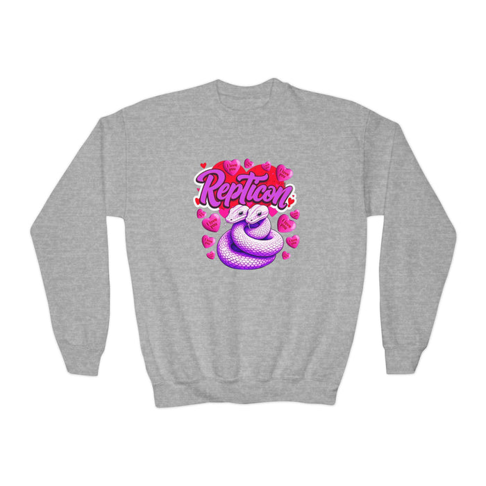 Repticon Youth Crewneck Sweatshirt w/ Valentine Snakes
