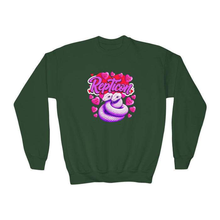 Repticon Youth Crewneck Sweatshirt w/ Valentine Snakes