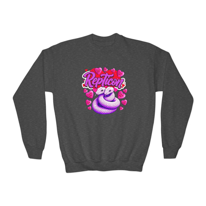 Repticon Youth Crewneck Sweatshirt w/ Valentine Snakes