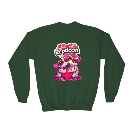 Repticon Youth Crewneck Sweatshirt w/ Valentine's Frogs