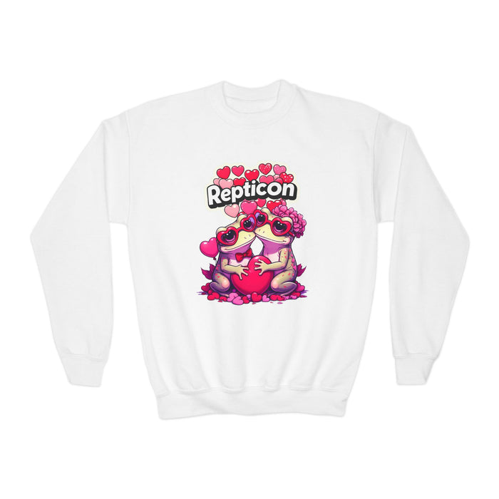 Repticon Youth Crewneck Sweatshirt w/ Valentine's Frogs