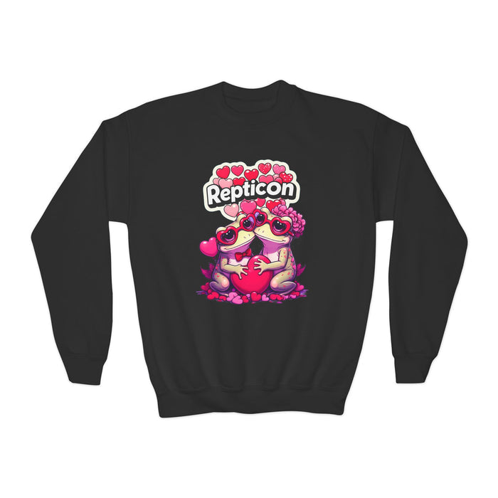 Repticon Youth Crewneck Sweatshirt w/ Valentine's Frogs