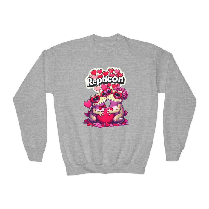 Repticon Youth Crewneck Sweatshirt w/ Valentine's Frogs
