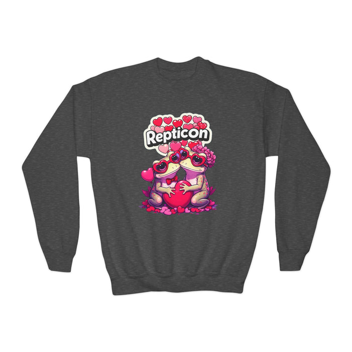 Repticon Youth Crewneck Sweatshirt w/ Valentine's Frogs
