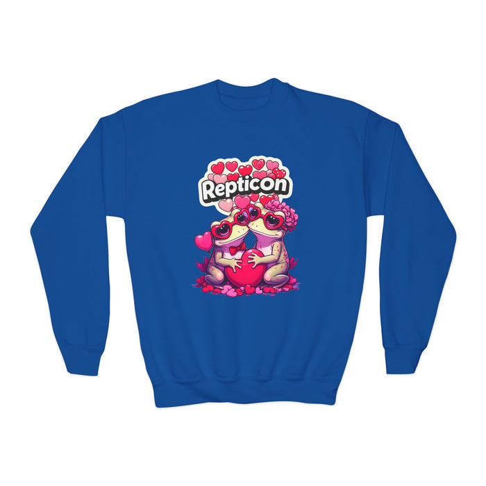 Repticon Youth Crewneck Sweatshirt w/ Valentine's Frogs