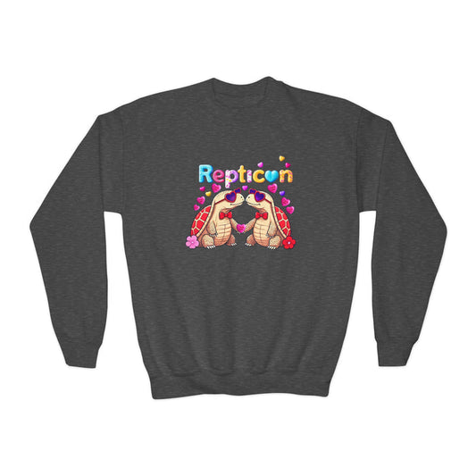 Repticon Youth Crewneck Sweatshirt w/ Valentine's Tortoises