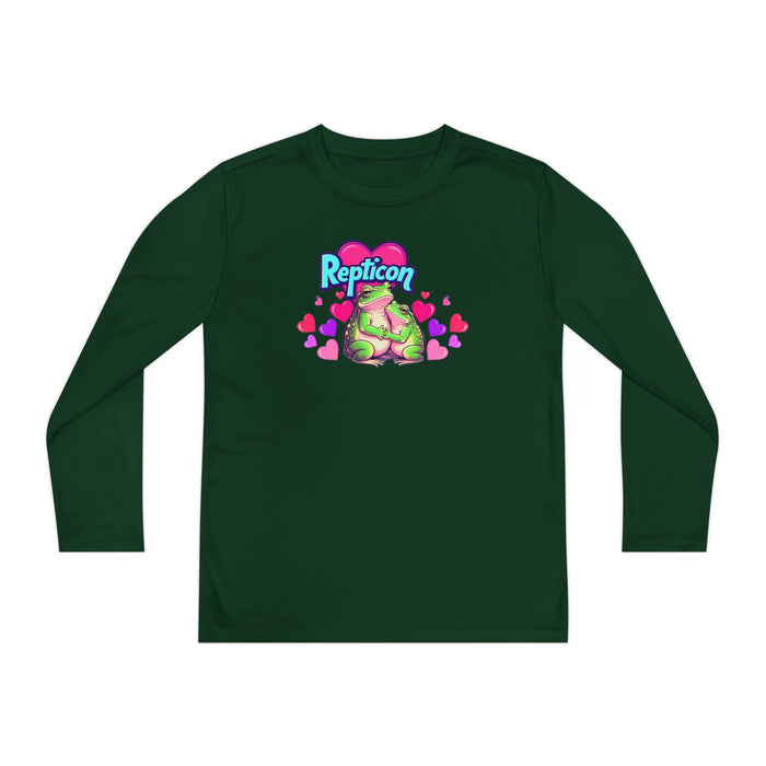 Repticon Youth Long Sleeve Competitor Tee w/ Valentine Frogs