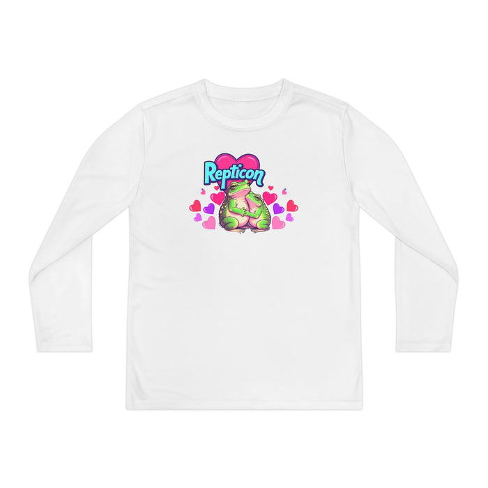 Repticon Youth Long Sleeve Competitor Tee w/ Valentine Frogs