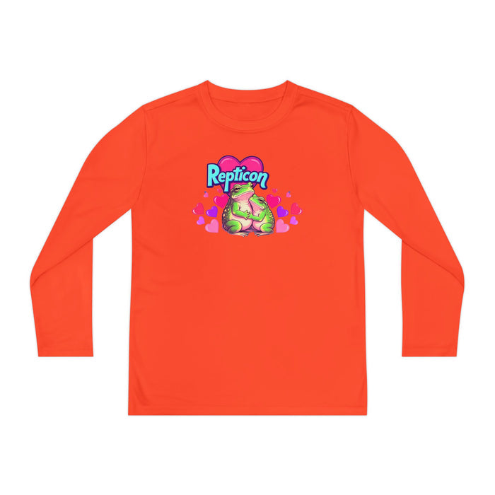 Repticon Youth Long Sleeve Competitor Tee w/ Valentine Frogs