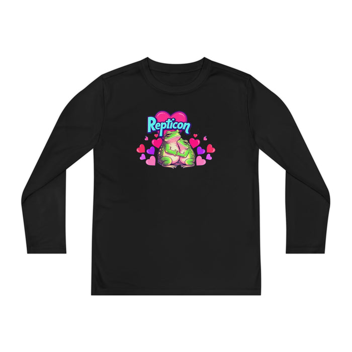 Repticon Youth Long Sleeve Competitor Tee w/ Valentine Frogs