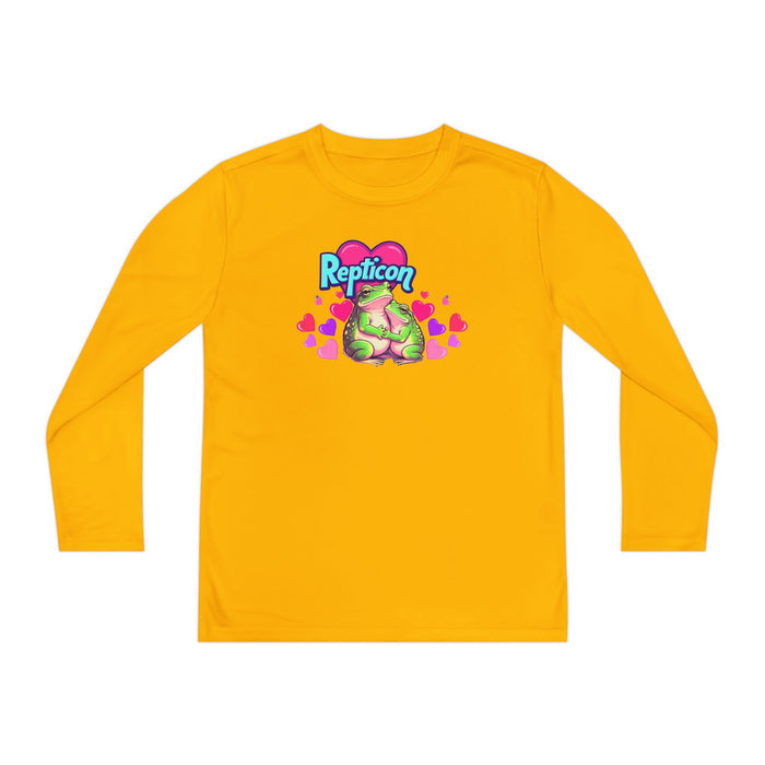 Repticon Youth Long Sleeve Competitor Tee w/ Valentine Frogs