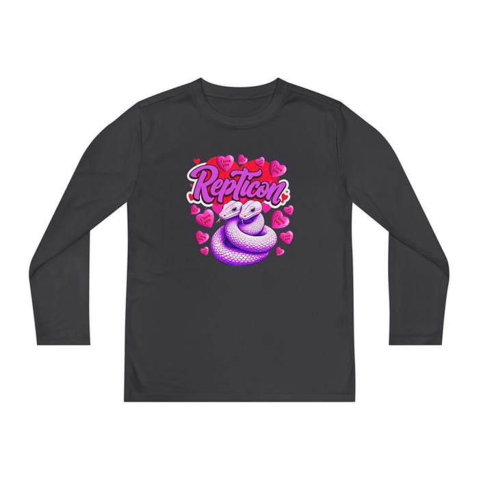 Repticon Youth Long Sleeve Competitor Tee w/ Valentine Snakes