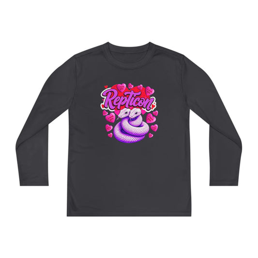 Repticon Youth Long Sleeve Competitor Tee w/ Valentine Snakes