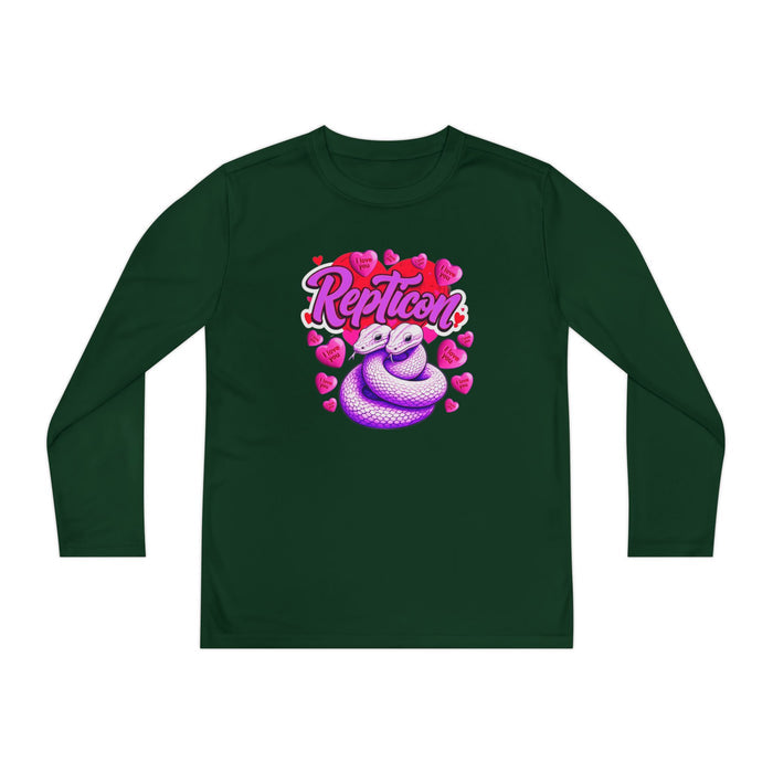 Repticon Youth Long Sleeve Competitor Tee w/ Valentine Snakes