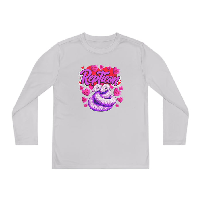 Repticon Youth Long Sleeve Competitor Tee w/ Valentine Snakes