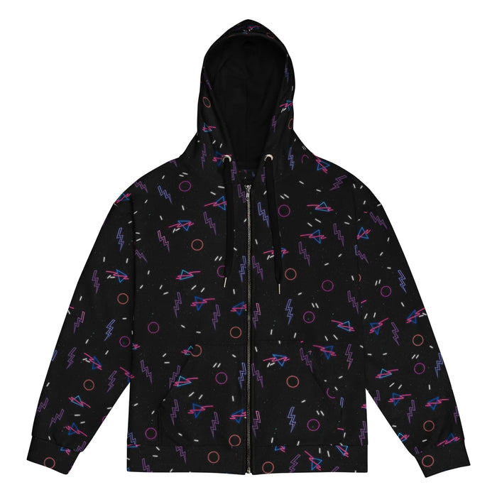Retro Arcade Carpet Zip-Up Hoodie - Shirtwascash