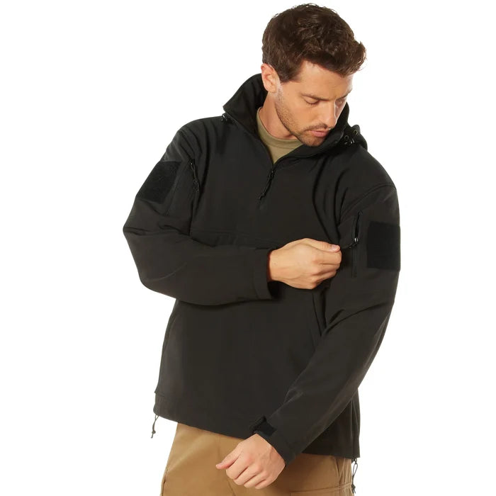 Rothco Concealed Carry Soft Shell Anorak - Black