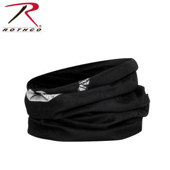 Rothco Multi-Use Neck Gaiter and Face Covering Tactical Wrap - Skull Print