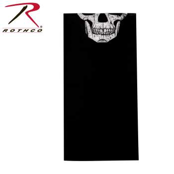 Rothco Multi-Use Neck Gaiter and Face Covering Tactical Wrap - Skull Print