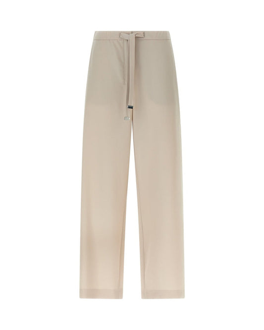 'S Max Mara Beige Virgin Wool Athletic Pants