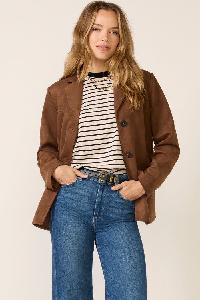Salie Faux Suede Jacket