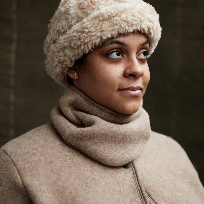 Sandpiper Women's Snood - Merino Wool Fleece - Driftwood
