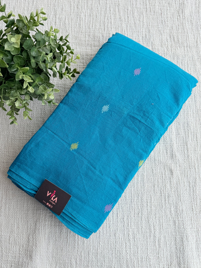 Sea Green pure Jamdhani fabric