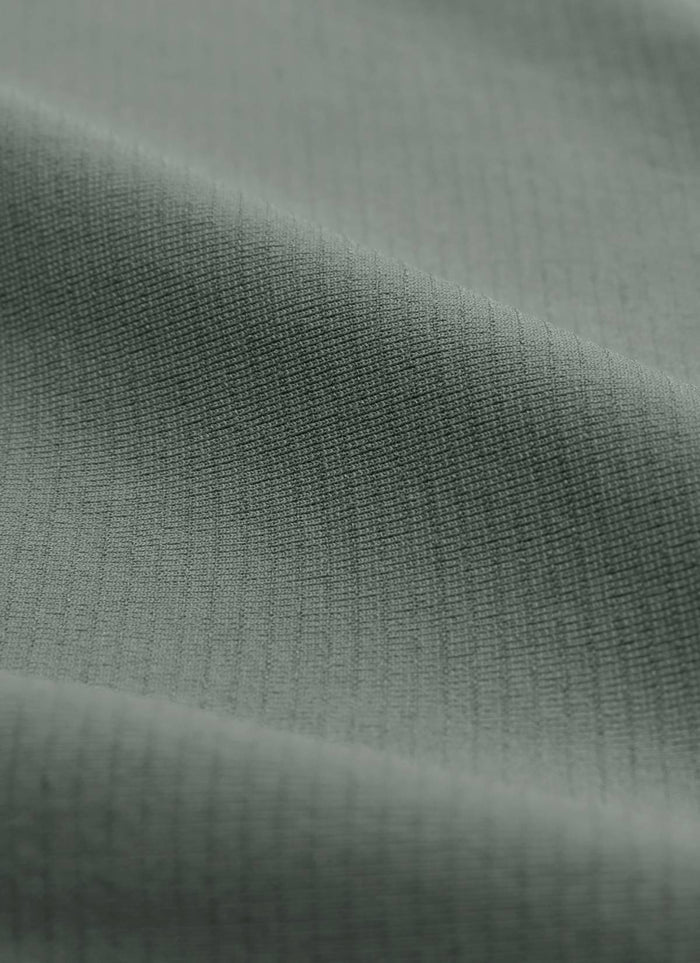 CRZ YOGA Women Seamless Workout Crew Neck Long Sleeve Shirts Grey Sage