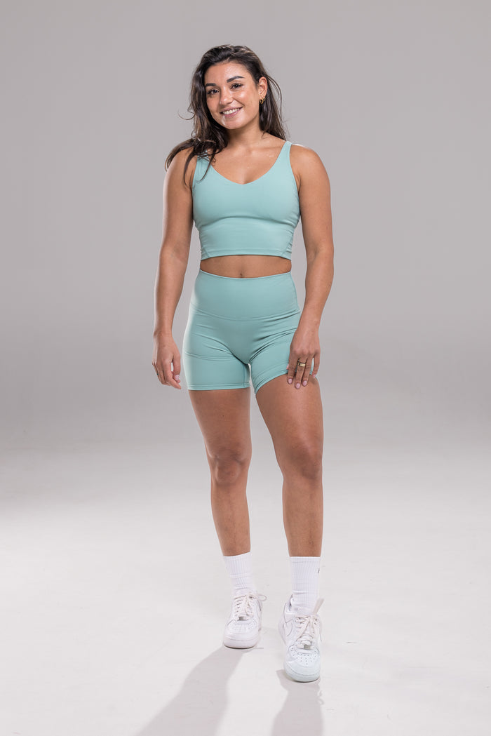 Seamless V Short - Sea Green