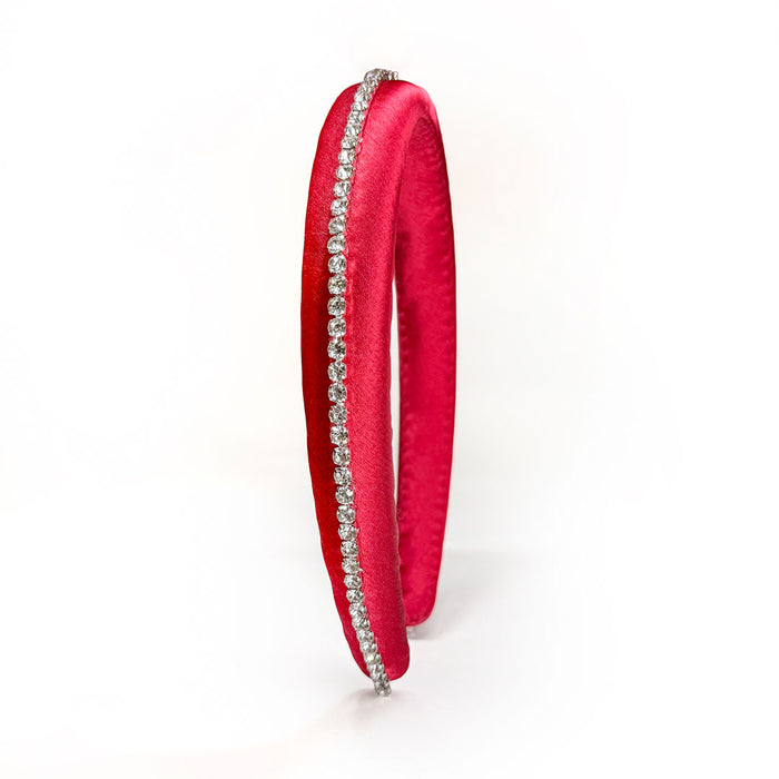Season of Shine Hair Gift Set – Red Crystal Band & 3 Satin Scrunchies