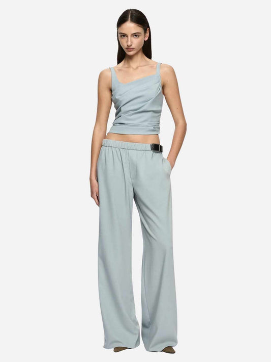 Selina Asym Top - Stone Blue
