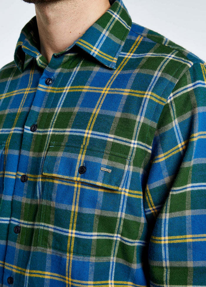 Shelbourne Check Flannel Shirt - Verdigris