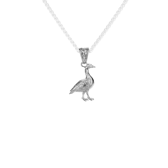 Silver and 18k Vermeil Reversible Canada Goose Pendant