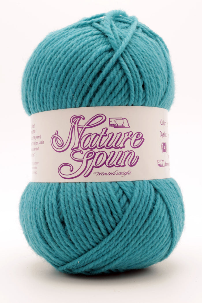 Brown Sheep Co. - NatureSpun Worsted / Child S/L  Adult S / Turquoise Wonder N78