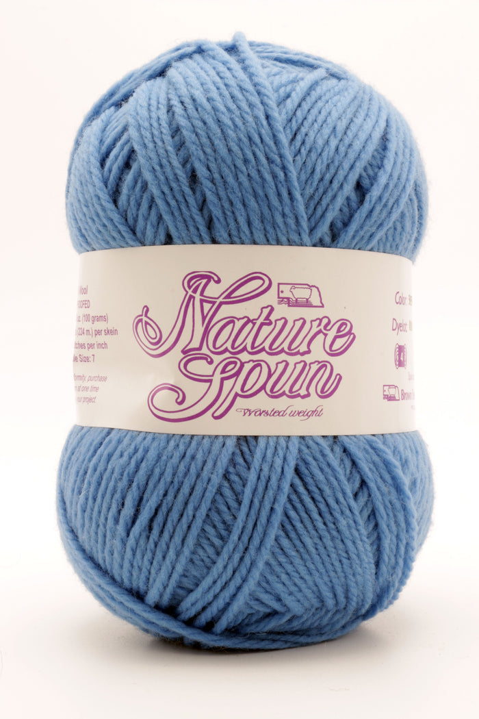 Brown Sheep Co. - NatureSpun Worsted / Child S/L  Adult S / Blue Marina 505