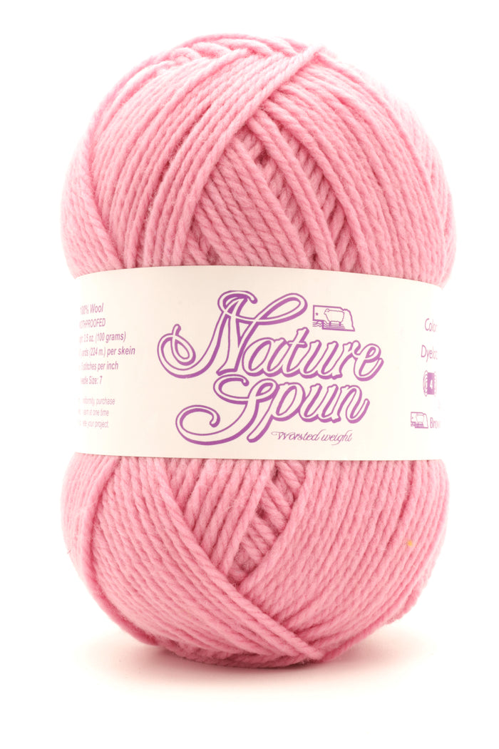 Brown Sheep Co. - NatureSpun Worsted / Child S/L  Adult S / Victorian Pink N87