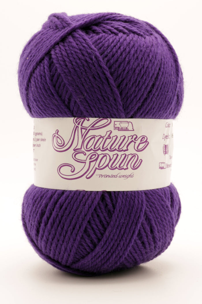 Brown Sheep Co. - NatureSpun Worsted / Child S/L  Adult S / Amethyst N62