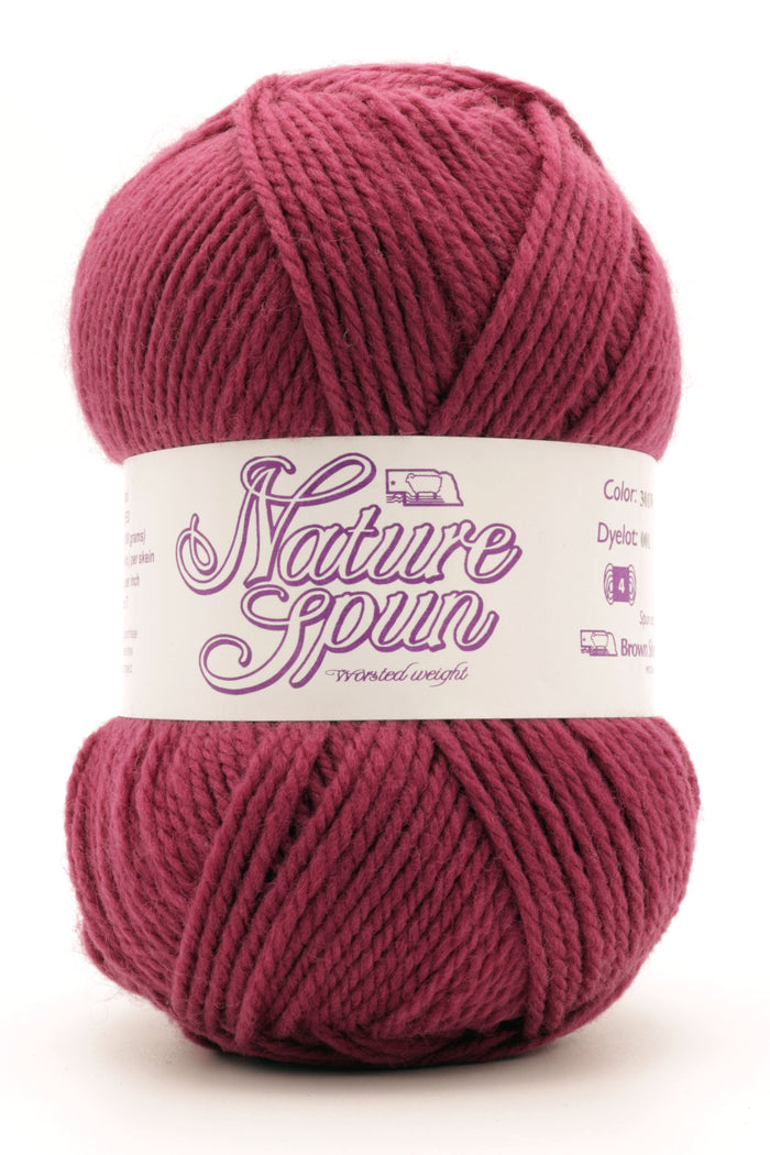 Brown Sheep Co. - NatureSpun Worsted / Child S/L  Adult S / Bold Sangria 301