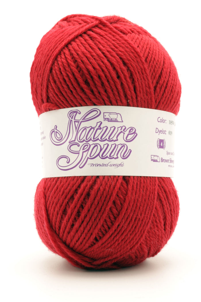 Brown Sheep Co. - NatureSpun Worsted / Child S/L  Adult S / Bougainvillea 105
