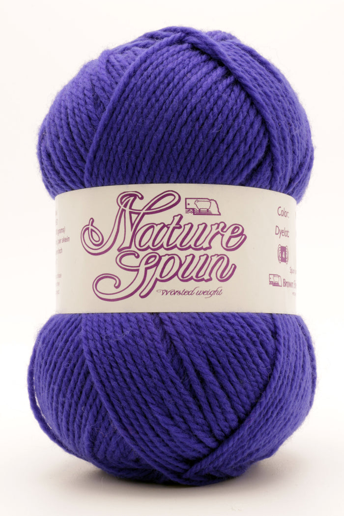 Brown Sheep Co. - NatureSpun Worsted / Child S/L  Adult S / Sapphire N65