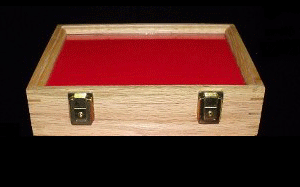 Solid Wood Display Case for Collectors 12" x 9 1/2" x 3" - Wood Display Cases - hobbymasterstore - hobbymasterstore