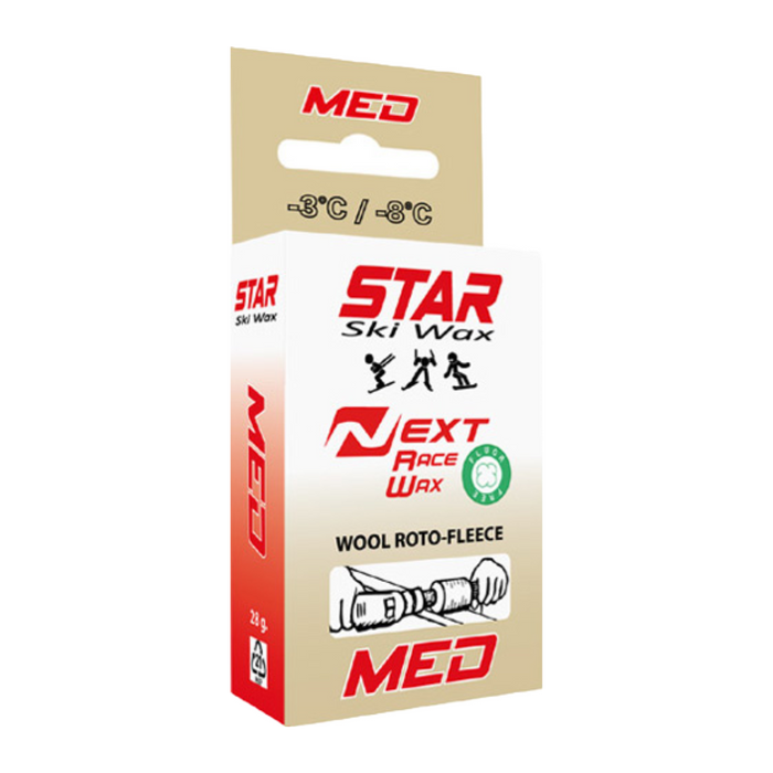 A product picture of the STAR NEXT MED Fluoro-Free Racing Wool-Apply BLOCK (-3C/-8C) | 28g