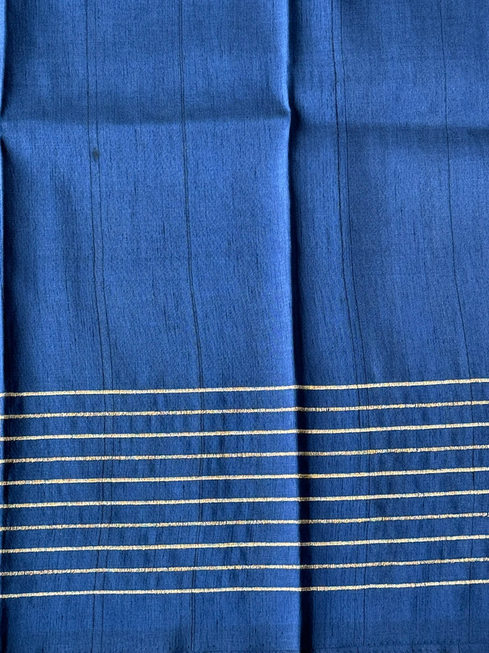 Stone work fancy jute silk saree